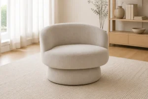 Pufa OWAL w aranżacji wnętrza - Meble DANA