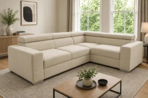 Narożnik BERLIN - aranżacja w tkaninie Tunis 2321