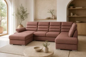Narożnik LOFT - aranżacja w tkaninie Buco 07