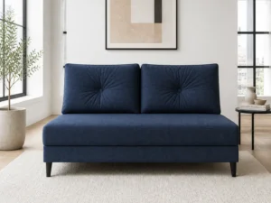 Kanapa FOREST II - aranżacja w tkaninie Chenille Navy