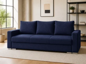 Kanapa LUNA - aranżacja w tkaninie Navy Chenille