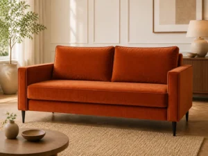 Kanapa SENNA - aranżacja w tkaninie Rust Velvet