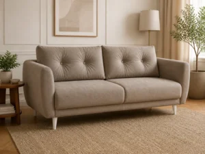 Kanapa TOKYO - aranżacja w tkaninie Warm Taupe Woven