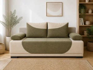 Kanapa TOMEK - aranżacja w tkaninie Beige and Olive