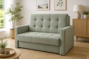 Sofa AGATKA - aranżacja w tkaninie sage woven linen