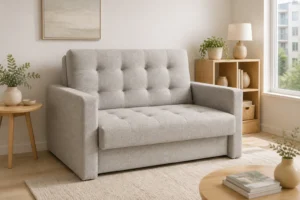 Sofa AGATKA - aranżacja w tkaninie light gray linen