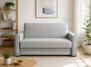 Sofa BEATKA - aranżacja w tkaninie dove gray woven