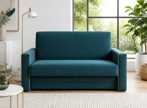 Sofa BEATKA - aranżacja w tkaninie deep teal woven
