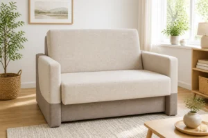 Sofa MARTYNKA - aranżacja w tkaninie oatmeal taupe two tone
