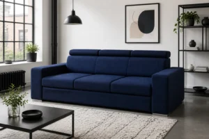 Sofa MEGAN - aranżacja w tkaninie navy woven
