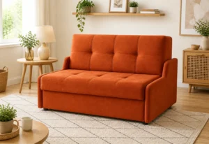 Sofa VIVA - aranżacja w tkaninie rust chenille