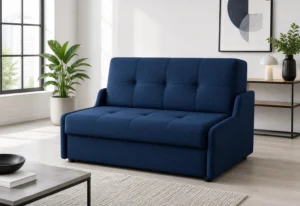 Sofa VIVA - aranżacja w tkaninie navy woven